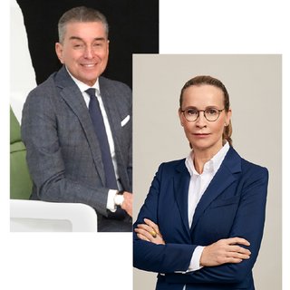 Bildcollage: Prof. Dr. Dr. Michel Friedman und Prof. Frauke Brosius-Gersdorf.