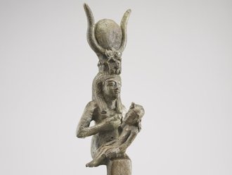 ISIS MIT HORUSKIND (ISIS LACTANS), Altägypten, ca. 600 v. d. Z.