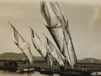 Felucca boats on the river Nile