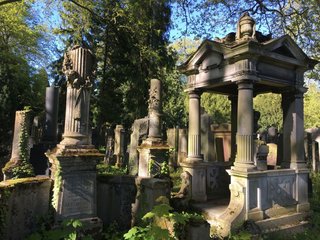 Der alte jüdische Friedhof an der Rat-Beil-Straße Frankfurt. Foto: Korbinain Böck © Jüdisches Museum Frankfurt (CC-BY-SA 3.0) Der alte jüdische Friedhof an der Rat-Beil-Straße Frankfurt