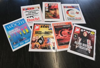 Cover diverser deutscher Magazine und Zeitschriften