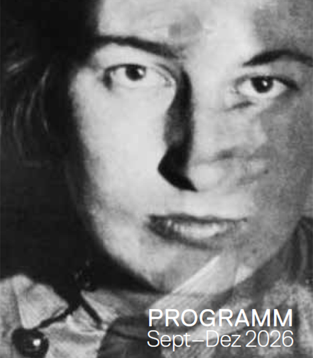 Programm JMF Sep-Dez 2026: Gisèle Freund als Studentin in Frankfurt.